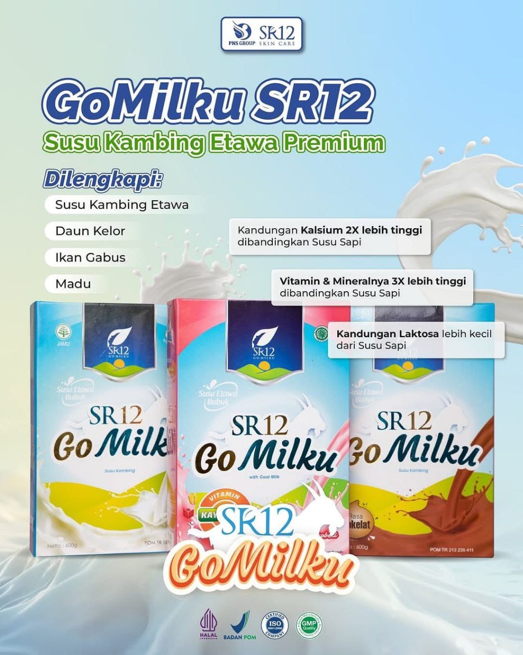 Gomilku Sachet Gold (Renceng 5 Sachet) | Susu