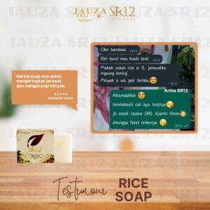 Herbal Soap Rice 60 gr | HS Sabun Batang
