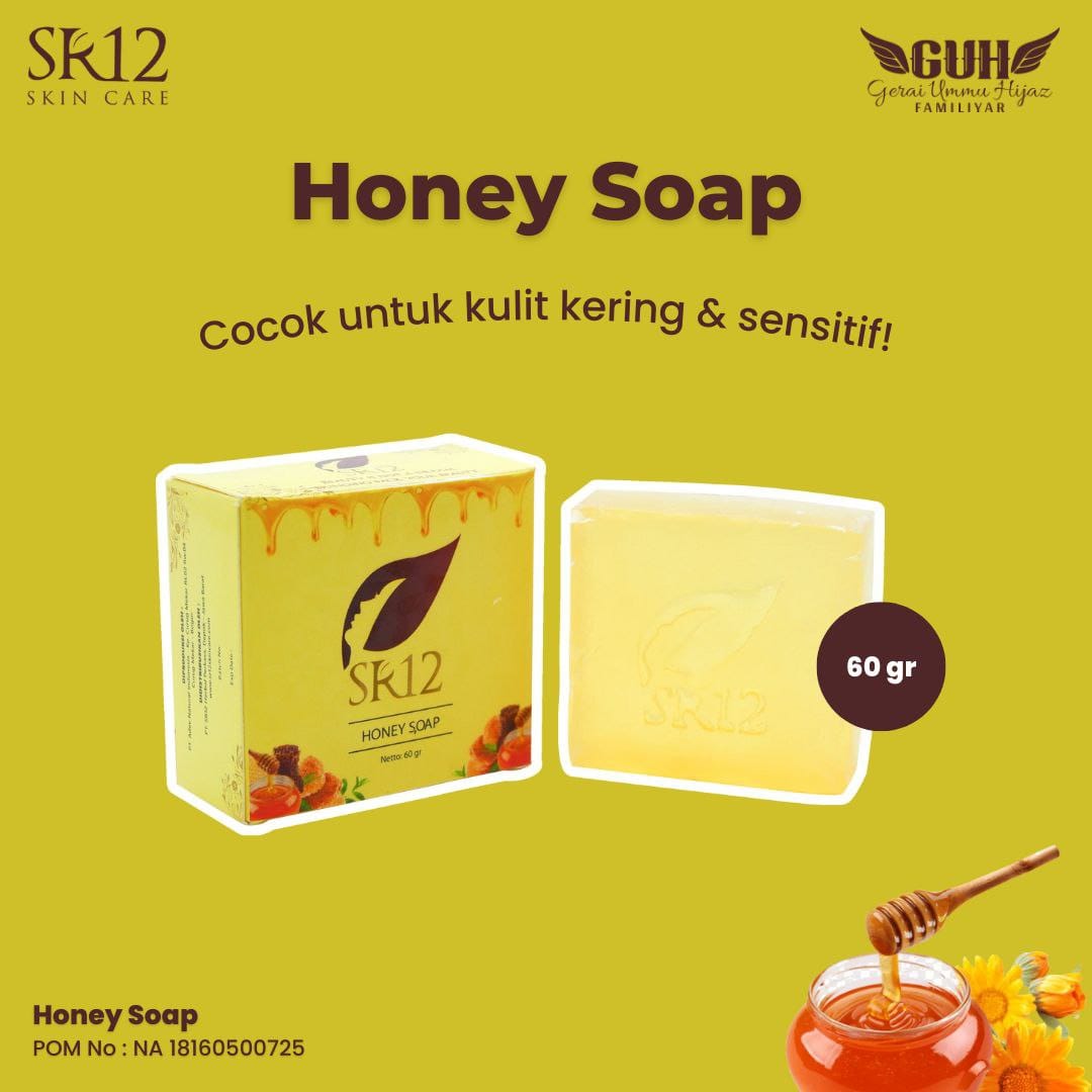 Herbal Soap Honey 60 gr | HS Sabun Batang