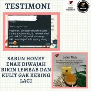 Herbal Soap Honey 60 gr | HS Sabun Batang