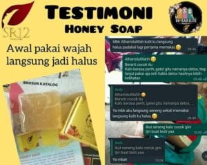 Herbal Soap Honey 60 gr | HS Sabun Batang
