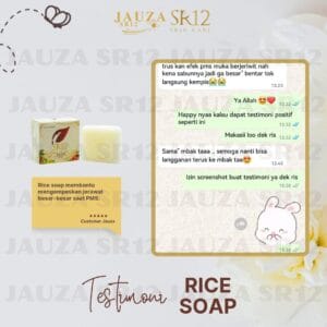 Herbal Soap Rice 60 gr | HS Sabun Batang