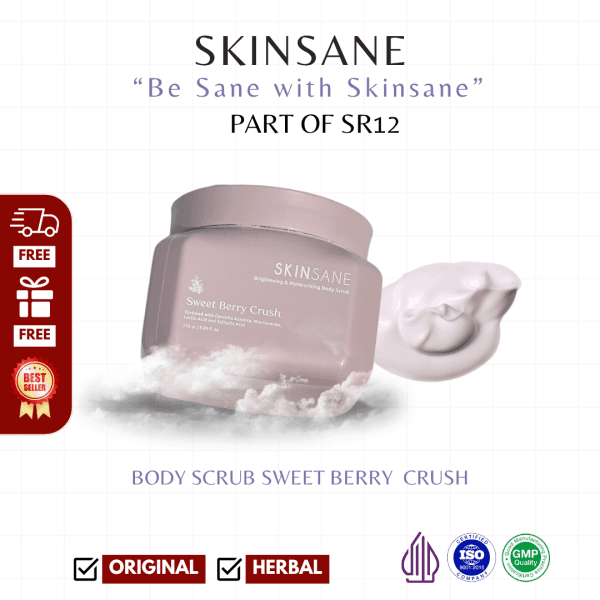 SKINSANE Body Scrub Sweet Berry Crush 250 gr