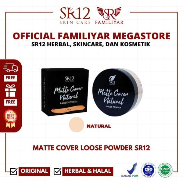 Loose Powder Natural Matte 15 gr | Bedak