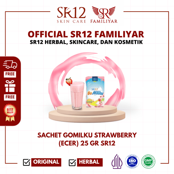 Gomilku Sachet Stroberi (Ecer 1 Sachet) | Susu