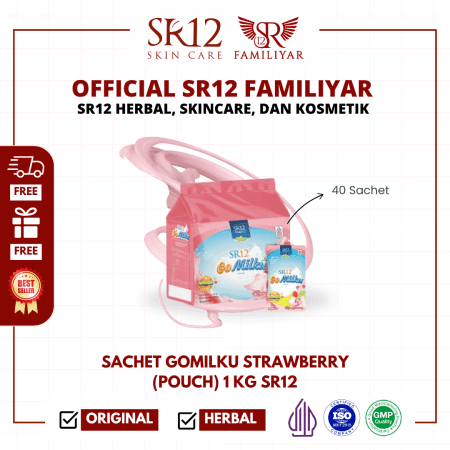 Gomilku Sachet Stroberi (Pouch 40 Sachet) | Susu