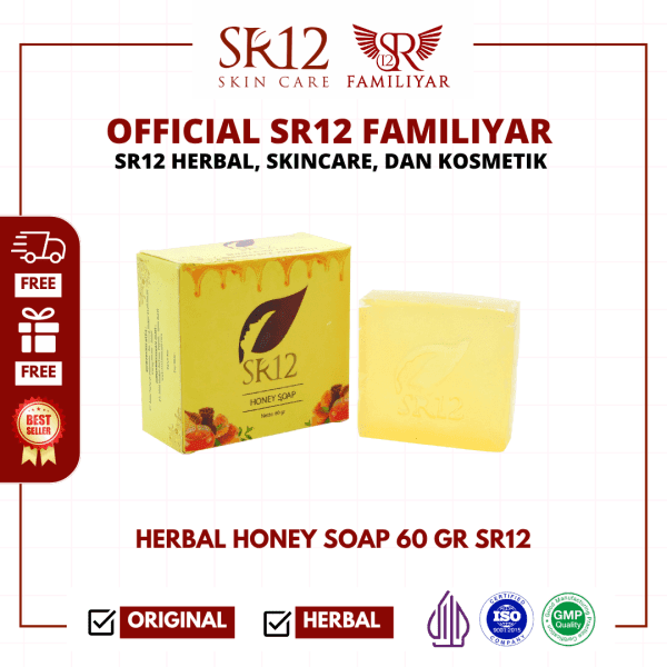 Herbal Soap Honey 60 gr | HS Sabun Batang