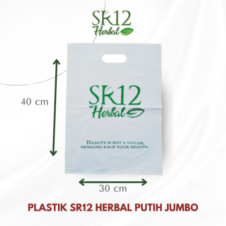 Kantong Plastik "Herbal" Putih JUMBO (40 x 30) | Kresek