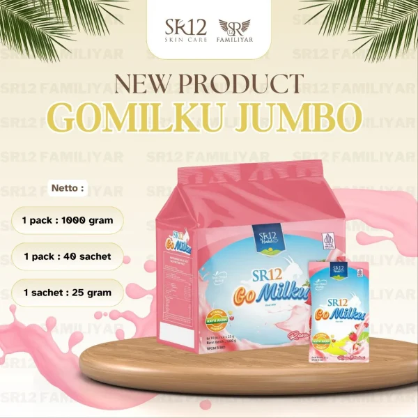 Gomilku Sachet Stroberi (Pouch 40 Sachet) | Susu - Gambar 2