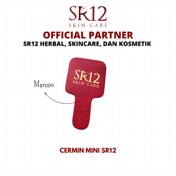 Cermin Mini Maroon