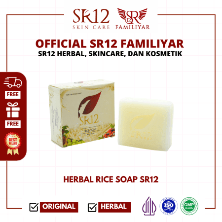 Herbal Soap Rice 60 gr | HS Sabun Batang