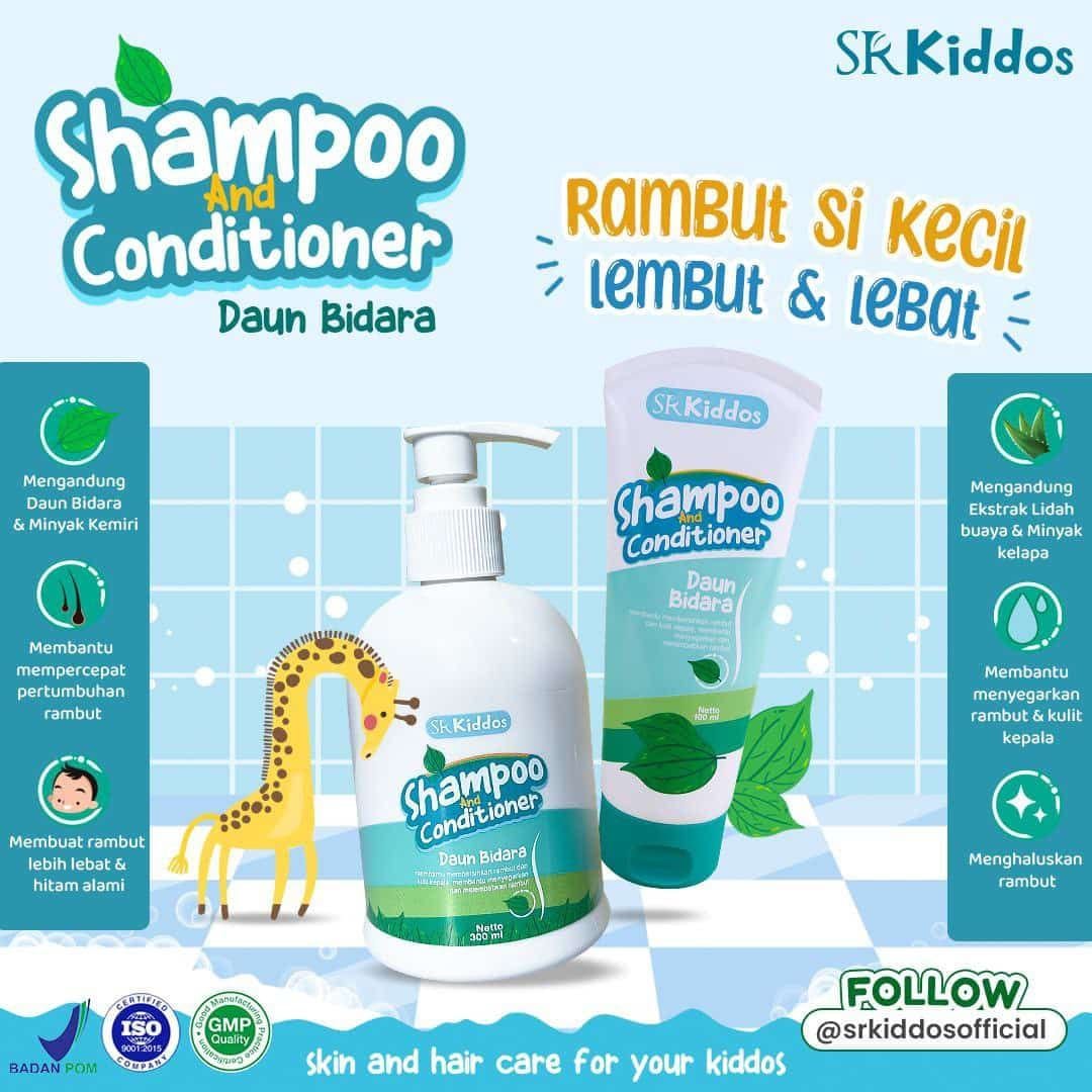 SR Kiddos Shampoo & Conditioner Daun Bidara 100 ml